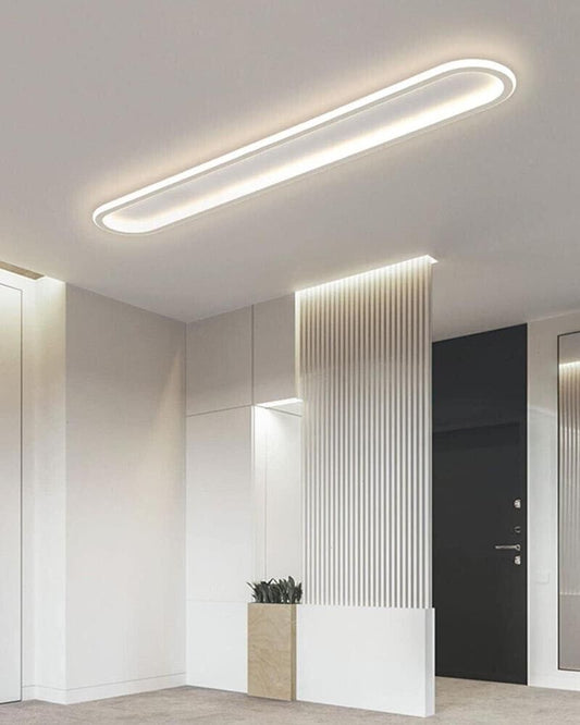 PLAFONIERA LED LUCE NATURALE LAMPADARIO DA SOFFITTO OVALE 57 WATT
