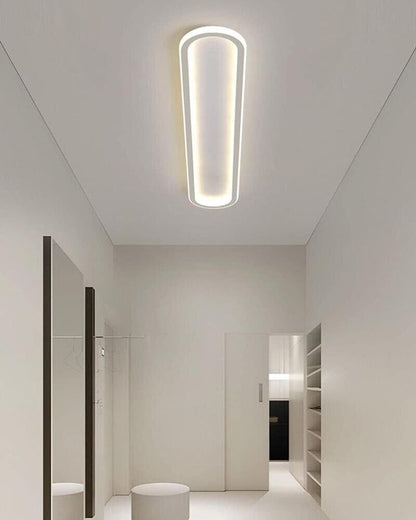 PLAFONIERA LED LUCE BIANCA LAMPADARIO A SOFFITTO 57 W PANNELLO SLIM OVALE 118 CM