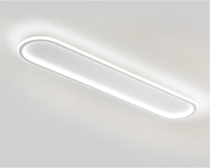PLAFONIERA LED LUCE BIANCA LAMPADARIO A SOFFITTO 57 W PANNELLO SLIM OVALE 118 CM
