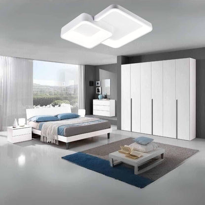 PLAFONIERA LED 2 QUADRATI 58 WATT 3 COLORAZIONI LUCE BIANCA CALDA NATURALE
