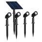 SERIE 4 FARETTI LED LUCE BIANCA FARETTO PANNELLO SOLARE PICCHETTO GIARDINO IP65