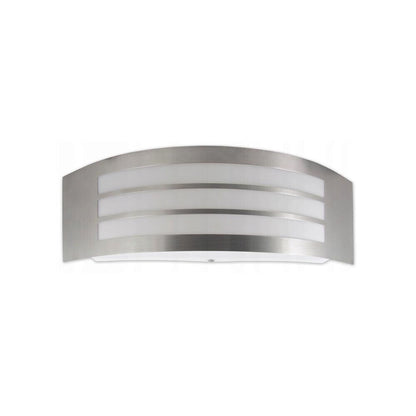 APPLIQUE DA PARETE MURO IN ACCIAIO PER ESTERNO PORTALAMPADA E27 IP44