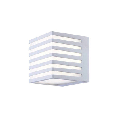 APPLIQUE LED LUCE CALDA LAMPADA A PARETE 10W INTERNO ESTERNO FARETTO CUBO BIANCO