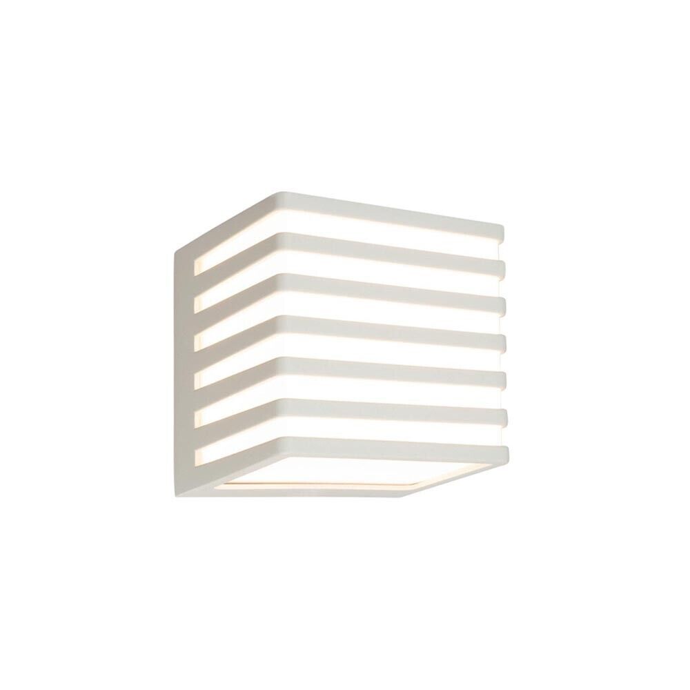 APPLIQUE LED LUCE BIANCA LAMPADA A PARETE 10W INTERNO ESTERNO CUBO BIANCO