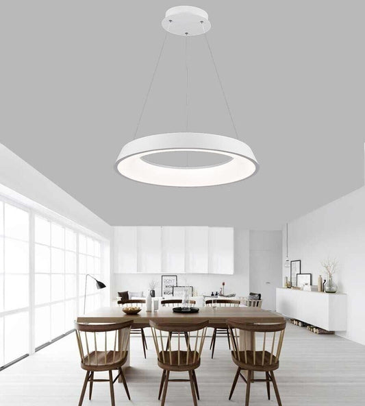 LAMPADARIO LED A SOSPENSIONE REGOLABILE 43 W 3 COLORI LUCE BIANCA CALDA NATURALE