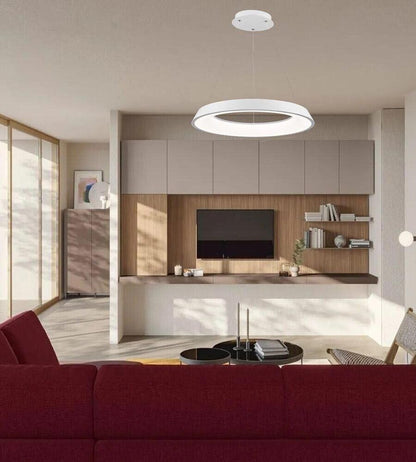 LAMPADARIO LED A SOSPENSIONE REGOLABILE 43 W 3 COLORI LUCE BIANCA CALDA NATURALE