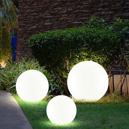LAMPADA SFERA DA TERRA INTERNO ESTERNO ILLUMINAZIONE GIARDINO PALLA 40 CM IP65