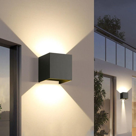 APPLIQUE A PARETE FARETTO 52 LED LUCE NATURALE 22 W ESTERNO INTERNO IP65 ES66NN
