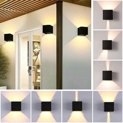 APPLIQUE A PARETE FARETTO 52 LED LUCE NATURALE 22 W ESTERNO INTERNO IP65 ES66NN