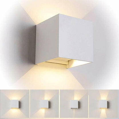 APPLIQUE A PARETE FARETTO 52 LED LUCE NATURALE 22 W ESTERNO INTERNO IP65 ES66BN