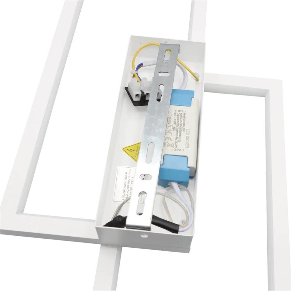 APPLIQUE LED TRE TONALITÀ LUCE BIANCA CALDA NATURALE LAMPADA RETTANGOLARE BIANCO