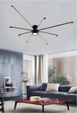 LAMPADARIO DA SOFFITTO PLAFONIERA LED LUCE NATURALE 42 WATT MODERNO NERO