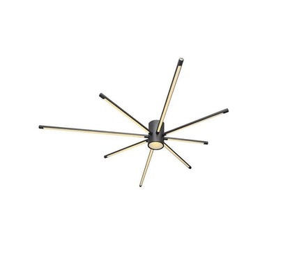 LAMPADARIO DA SOFFITTO PLAFONIERA LED LUCE NATURALE 42 WATT MODERNO NERO