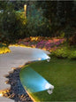 FARETTO LED LUCE BLU COB 3.5 W PROIETTORE DA GIARDINO TERRA STAFFA A PARETE ES38