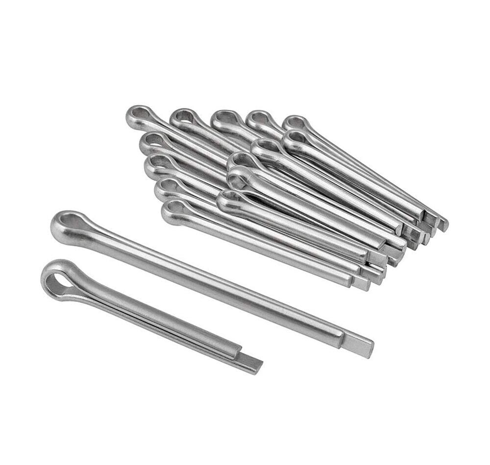 KIT 555 COPPIGLIE PERNI FERMI DI SICUREZZA IN ACCIAIO ASSORTIMENTO VARIE MISURE