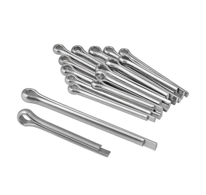 KIT 555 COPPIGLIE PERNI FERMI DI SICUREZZA IN ACCIAIO ASSORTIMENTO VARIE MISURE