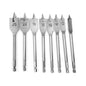 KIT 8 MECCHIE PER LEGNO PUNTE PIATTE PALETTA PUNTA ATTACCO DA TRAPANO 1/4"
