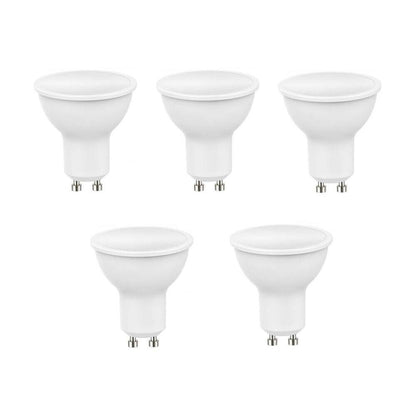5 FARETTO LED GU10 LAMPADINA 5W LUCE NATURALE LAMPADINE PER LAMPADARIO APPLIQUE