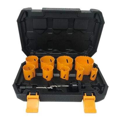 KIT 12 FRESE SEGHE BI METAL FRESA A TAZZA SEGA PER FORARE ACCIAIO LEGNO PLASTICA