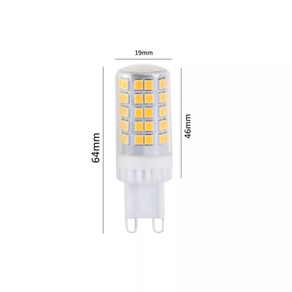 5 LAMPADINE G9 LAMPADINA LED 4.8 W = 60 W LUCE CALDA PER LAMPADARIO APPLIQUE