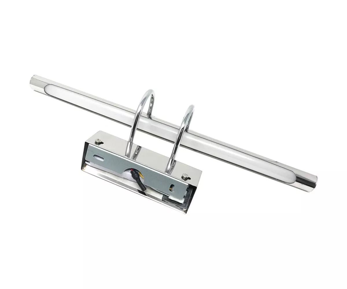 LAMPADA LED DA SPECCHIO 3 TONALITÀ LUCE BIANCA CALDA NATURALE 15 W ACCIAIO F21