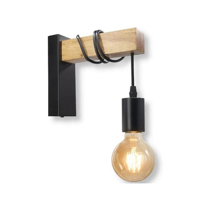 APPLIQUE DA PARETE PORTALAMPADA E27 LAMPADA STILE INDUSTRIALE RETRÒ VINTAGE