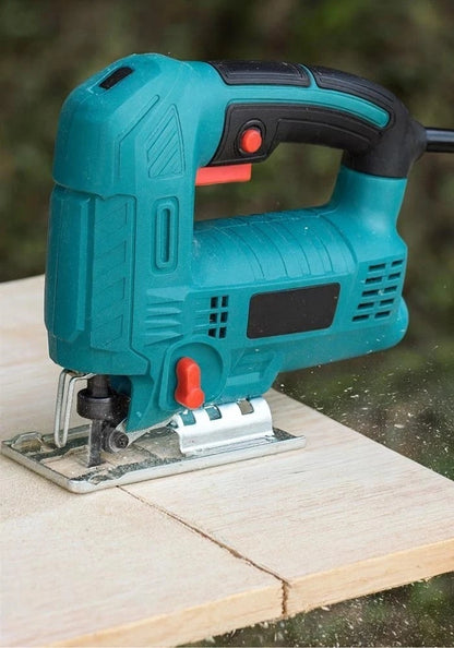 SEGHETTO ALTERNATIVO ELETTRICO PER LEGNO METALLO 800 W LAMA TAGLIO 80 MM