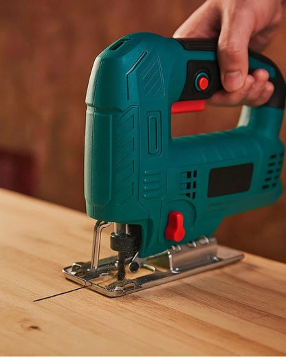 SEGHETTO ALTERNATIVO ELETTRICO PER LEGNO METALLO 800 W LAMA TAGLIO 80 MM