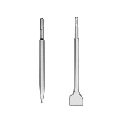 PUNTE E SCALPELLI PER TRAPANO DEMOLITORE ATTACCO SDS PLUS SET 10 PZ IN VALIGETTA