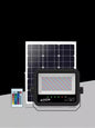 FARO LED RGB PANNELLO SOLARE 30 W TELECOMANDO FARETTO SENSORE CREPUSCOLARE IP65