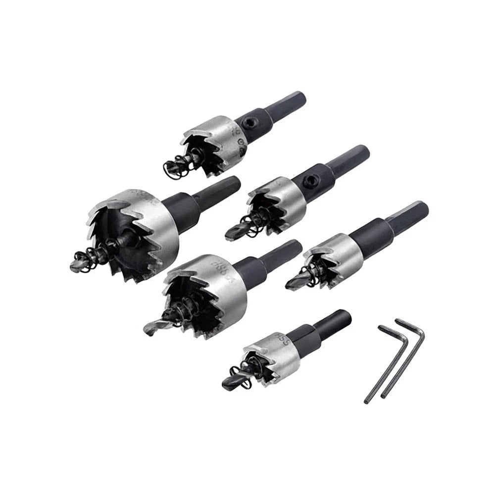 SET 6 FRESE A TAZZA FRESA IN METALLO DURO PER FERRO ALLUMINIO 16 20 25 30 35 MM