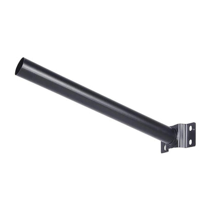 STAFFA SUPPORTO PER FARO LED E LAMPIONE STRADALE PALO DA PARETE IN METALLO NERO