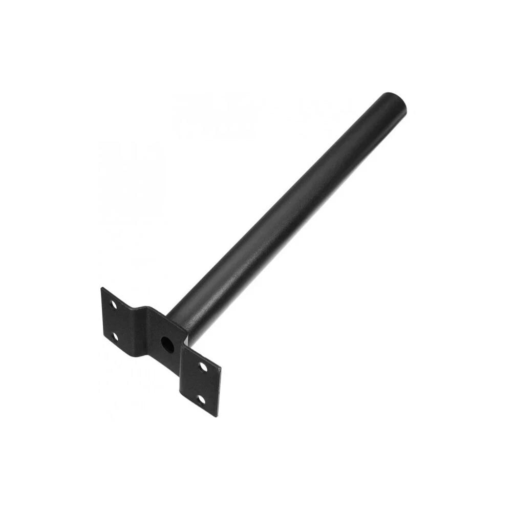 STAFFA SUPPORTO PER FARO LED E LAMPIONE STRADALE PALO DA PARETE IN METALLO NERO