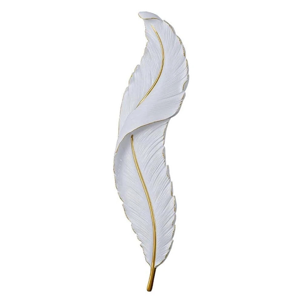 APPLIQUE LED A FORMA DI PIUMA LAMPADA LUCE BIANCA CALDA NATURALE 12 W 3 CCT