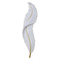 APPLIQUE LED A FORMA DI PIUMA LAMPADA LUCE BIANCA CALDA NATURALE 12 W 3 CCT