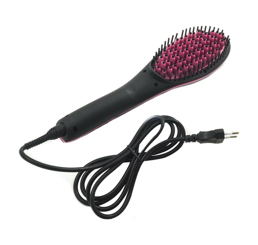 SPAZZOLA IONICA LISCIA ACCONCIATURA CAPELLI PIASTRA ELETTRICA DISPLAY LCD