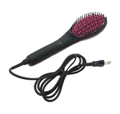 SPAZZOLA IONICA LISCIA ACCONCIATURA CAPELLI PIASTRA ELETTRICA DISPLAY LCD