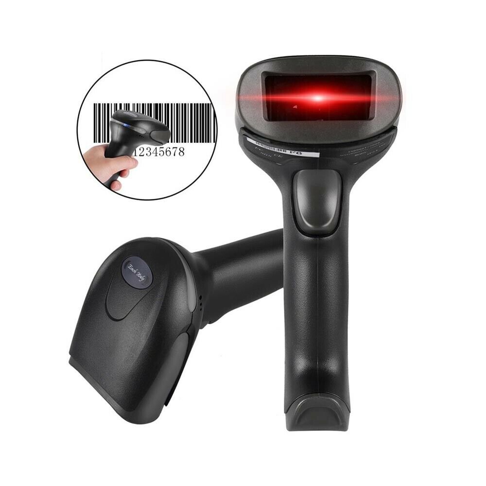 SCANNER WIRELESS LETTORE CODICE A BARRE PISTOLA BAR CODE 1D LASER WIFI
