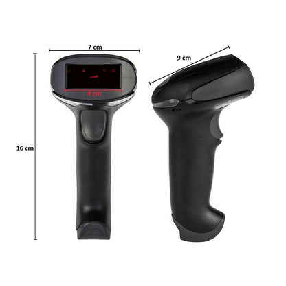 SCANNER WIRELESS LETTORE CODICE A BARRE PISTOLA BAR CODE 1D LASER WIFI