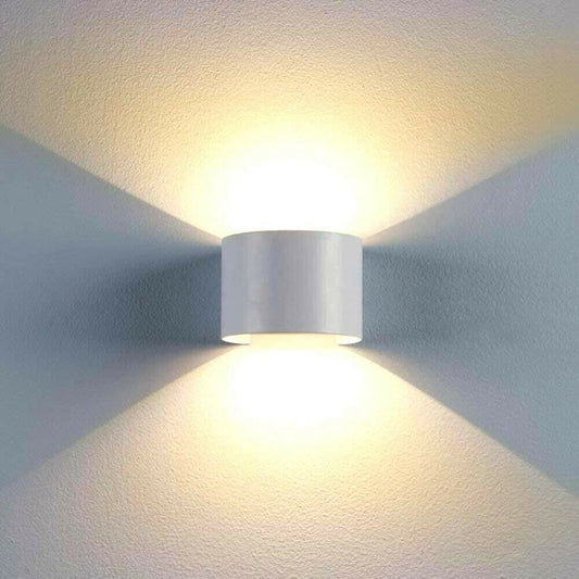 APPLIQUE A PARETE 28 LED 12 W FARETTO LUCE CALDA 3000K INTERNO ESTERNO ES44-BC