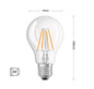 LAMPADINA LED LUCE CALDA 4W FILAMENTO IN VETRO TRASPARENTE E27 4 W E 27 A60-T4C