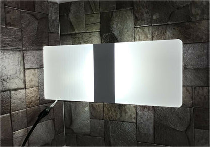 APPLIQUE IN VETRO DA PARETE LUCE BIANCA LAMPADA LED INTERNO 8W