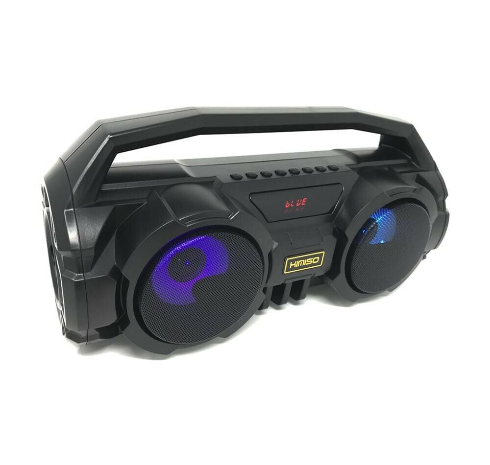CASSA STEREO BLUETOOTH VIVAVOCE LED RGB MINICASSA X IPHONE IPAD INGRESSO AUX MIC