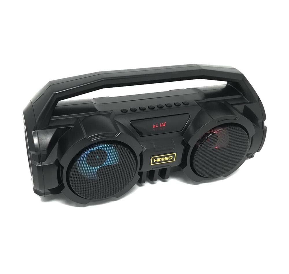 CASSA STEREO BLUETOOTH VIVAVOCE LED RGB MINICASSA X IPHONE IPAD INGRESSO AUX MIC