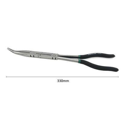 PINZA DOPPIO SNODO CON BECCO CURVO . 45° SMONTA E MONTA VALVOLA DEL MOTORE AUTO