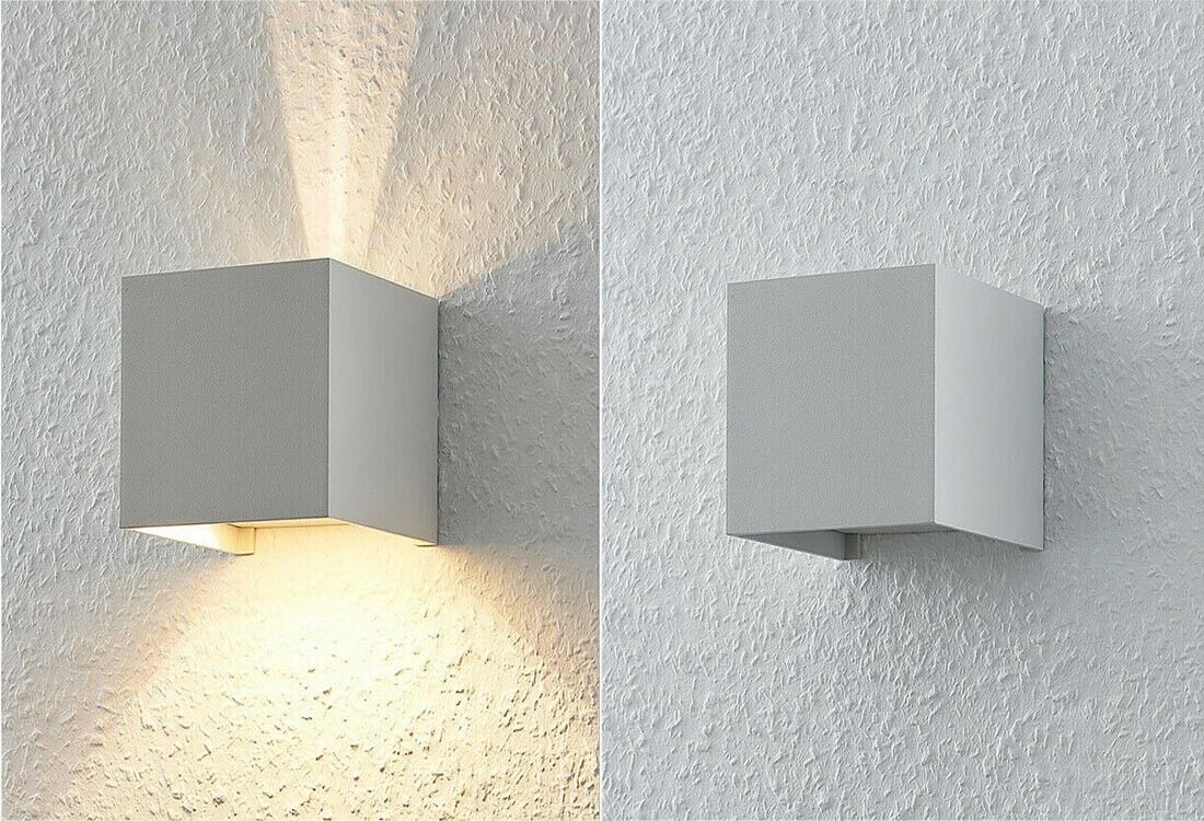 APPLIQUE DA PARETE ESTERNO FARETTO LED LUCE NATURALE 4000K 12 W IP65 ES46 GRIGIO