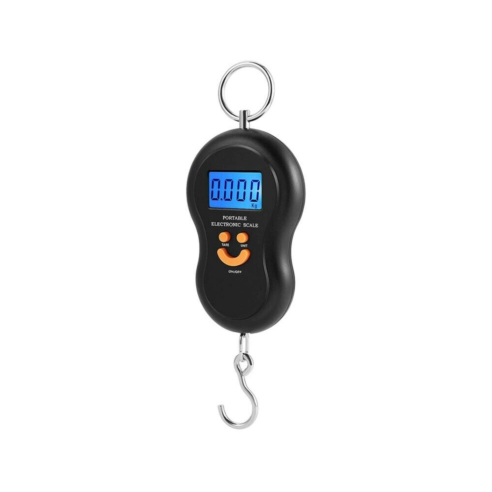 BILANCIA DIGITALE PESA DA 0 A 50 KG BILANCINO PORTATILE CON GANCIO