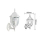 LANTERNA DA GIARDINO LAMPADA A PARETE APPLIQUE PER ESTERNO STILE ANTICO BIANCO