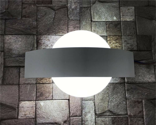 APPLIQUE A LED 8 WATT LUCE BIANCA LAMPADA DA PARETE DOPPIA EMISSIONE E17-BF