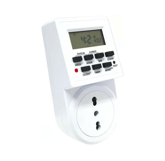 TIMER ELETTRONICO DISPLAY DIGITALE PROGRAMMAZIONE 16 PROGRAMMI SETTIMANALE